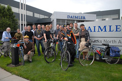 Bike commuters at Daimler Trucks on Swan Island-7