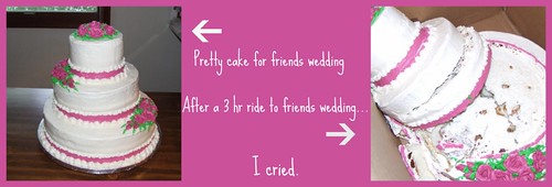 wedding cake mess