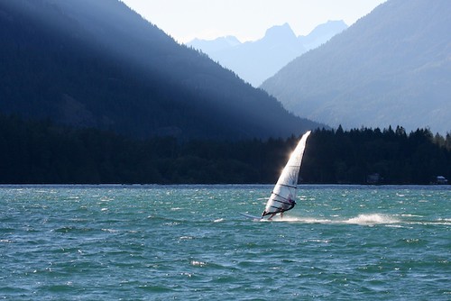 Windsurfing on Lake Chelan