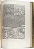 Page of text with two woodcut illustrations from 'Dialogus creaturarum moralisatus'. Sp Coll S. M. 1986.