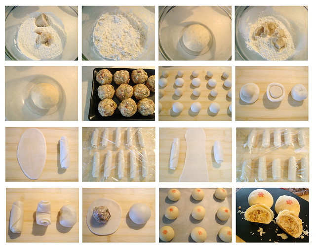 酥皮月饼制作过程