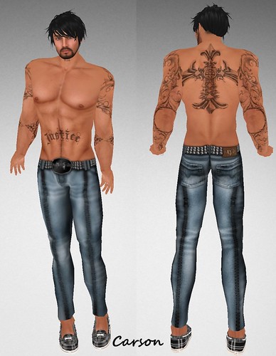 NOSOTR@S. designs Justice Tattoo and Zipper Jeans