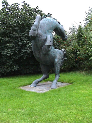 rearing horse silhouette. Millenium Statue Rearing Horse