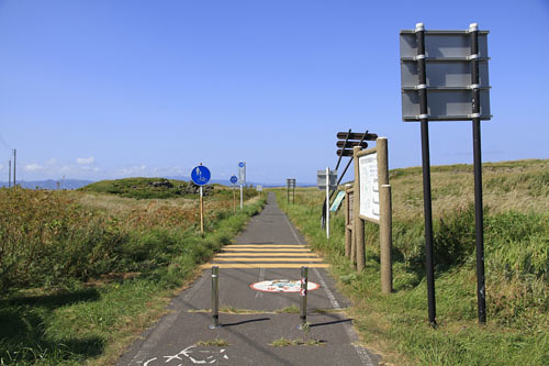 利尻島のサイクリングロード