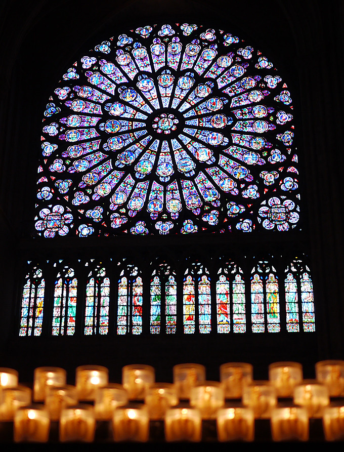 Notre Dame de Paris 巴黎聖母院 花窗