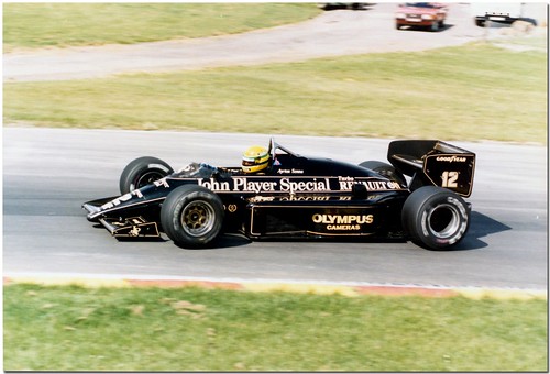 Ayrton Senna Lotus Renault 97T F1 1985 European GP Brands Hatch Antsphoto