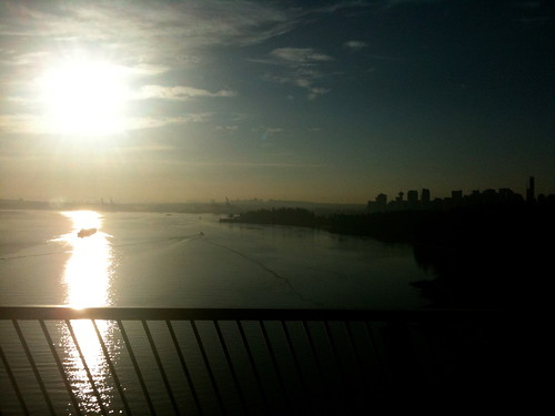 Sunrise from Lions' Gate Bridge
