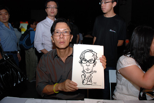 caricature live sketching for SDN First Anniversary Bash - 8