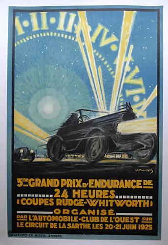 006-LeMans 1925-© 2010 Vintage Auto Posters. All Rights Reserved