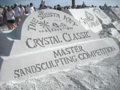 Crystal Sand Logo Wall