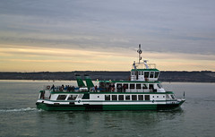 Gosport ferry viewed from harbour tour - Copyright R.Weal 2010