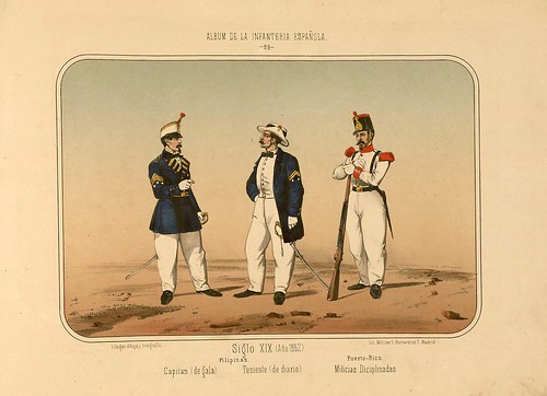 016- Álbum de la Infantería Española..-1861- conde de Clonard