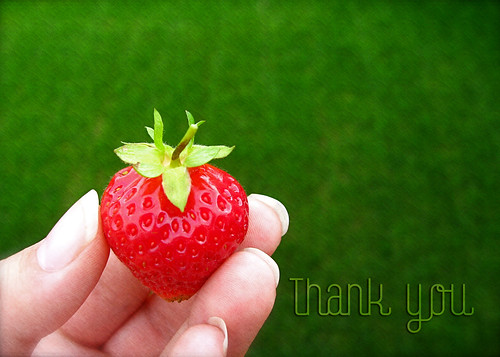 Strawberry notecard