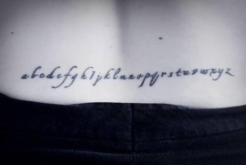 tattoo script alphabet Tattoos Gallery