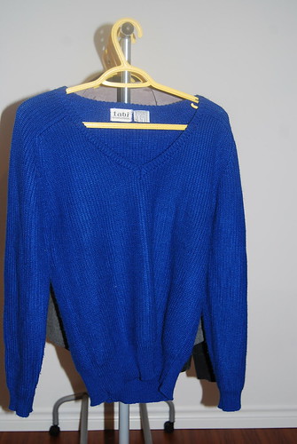 w apparel: #26 - Royal Blue Knit Sweater