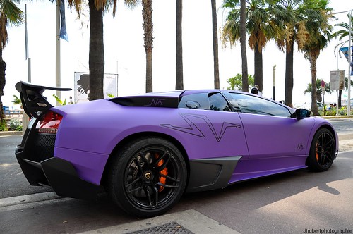 Matte Purple Lamborghini