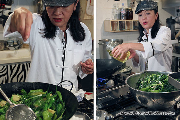 Margaret Xu cooking up a storm