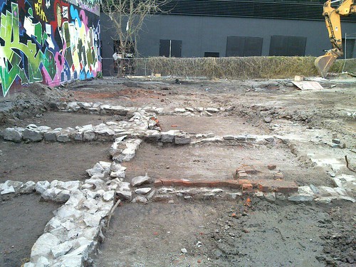Archaeological dig at Little La Trobe Street, Melbourne