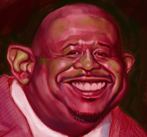 School Assignment 5 - caricature of Forest Whitaker - 2 small