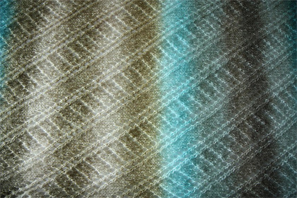 grey & turquoise diagonale shawl