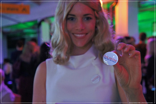 Jameson Cult Film Club - Taxi Driver: Betsy hands out vote for Palantine "We are the people" badges.