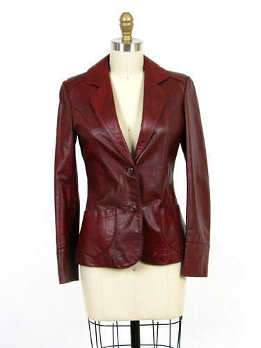 70's boho leather jacket