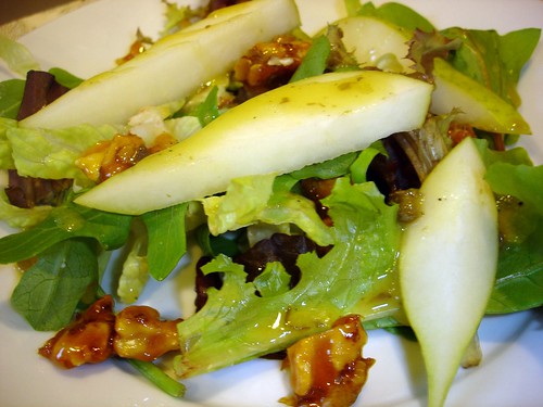 Candied Walnut and Pear Salad