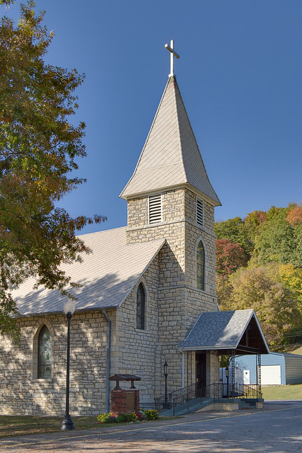 Saint Patrick Roman Catholic Church, in Grafton, Illinois, USA - exterior
