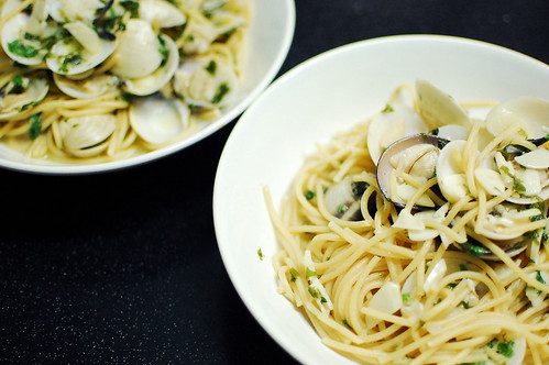 spaghetti clams!