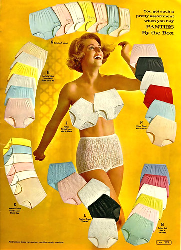 Vintage Ads: Panties by the box, 1960s