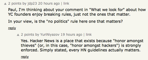 Every HN guideline matters
