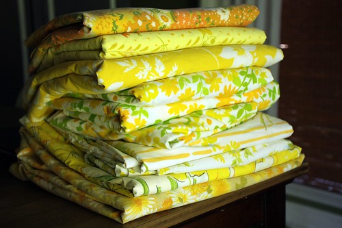 stack of lovely yellow
