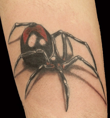 Red Back Spider Tattoo