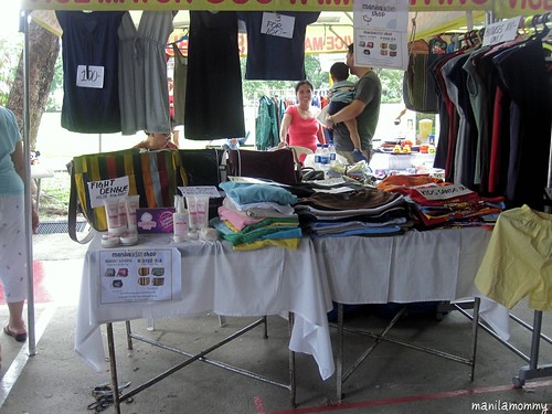 our booth at the tahanan village bazaar