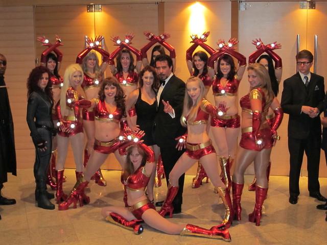 Iron Man Dancers and Tony Stark at DragonCon 2010