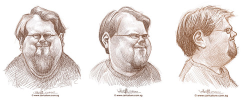 Schoolism Assignment 4 - sketches of Nate reworked