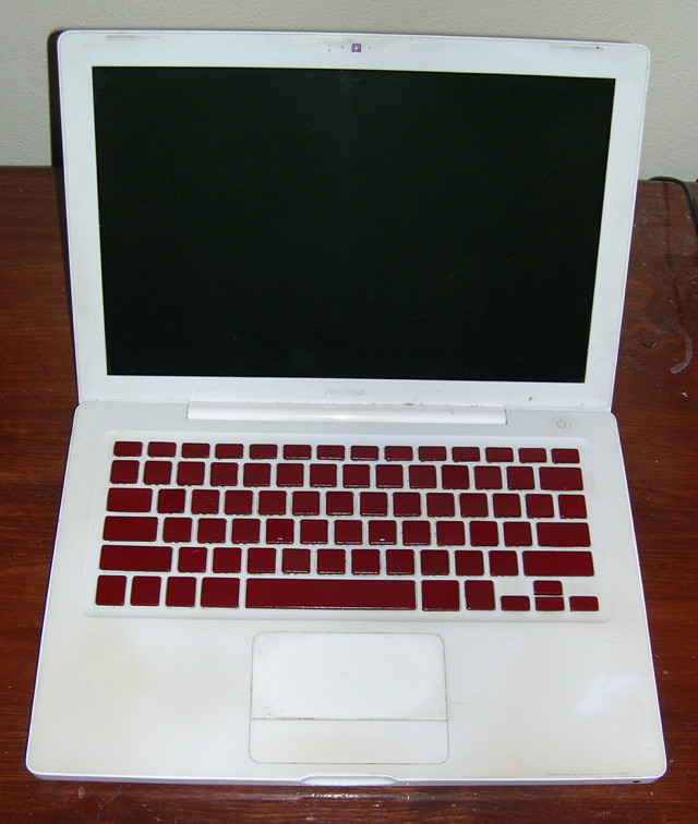 MacBook with Painted Keyboard