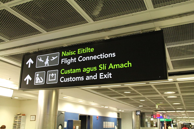 Dublin Airport signage