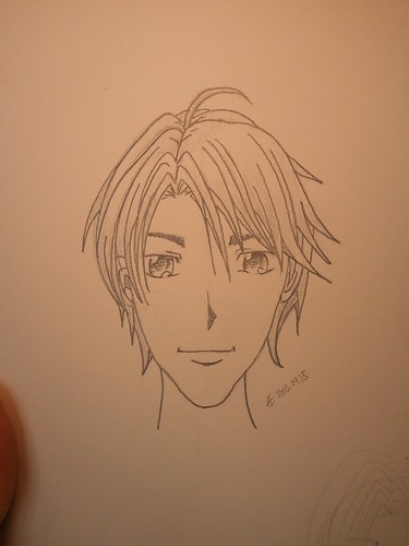 Manga Boy's Face (Front View)