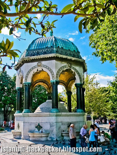 German Fountain at Istanbul Sultanahmet Square
