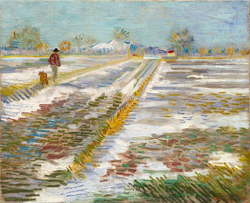Landscape with Snow (Paysage enneigé), Late February 1888. Oil on  canvas, Vincent van Gogh