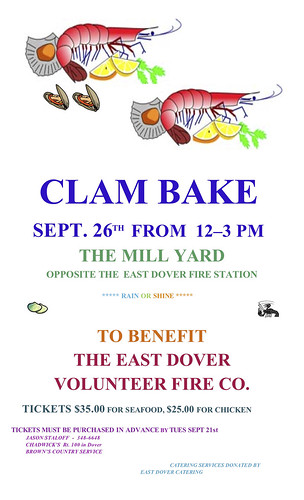 East_Dover_VT_Clam_Bake_Poster_2010c