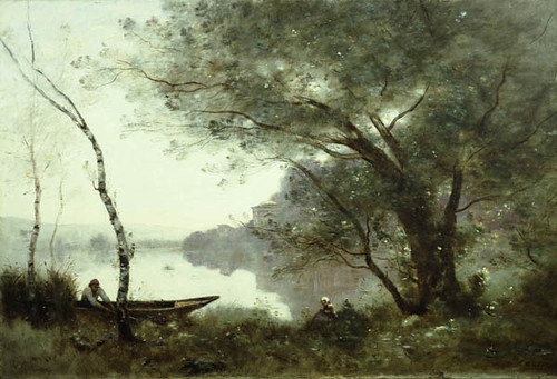 The Boatman of Mortefontaine, Jean-Baptiste-Camille Corot, c. 1865-1870