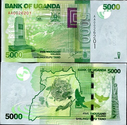 5000 Šilingov Uganda 2010