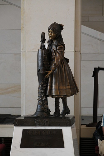 Statue of Helen Keller in the United States Capitol Visitor Center