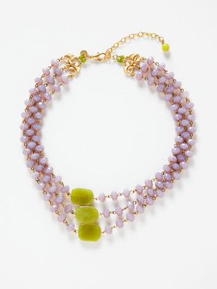 David Aubrey necklace lilac-green