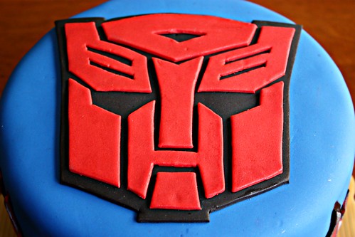 Transformer Autobot Cake