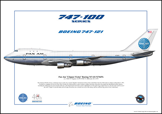Pan Am "Clipper Victor" Boeing 747-121 N736PA