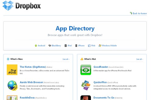Dropbox App Directory