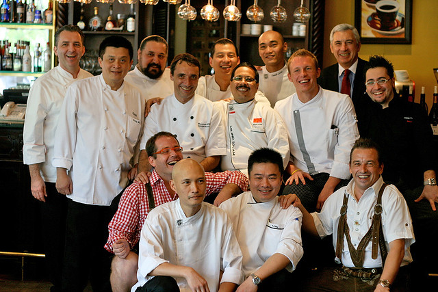 What a feat getting all these chefs cooking in one kitchen!